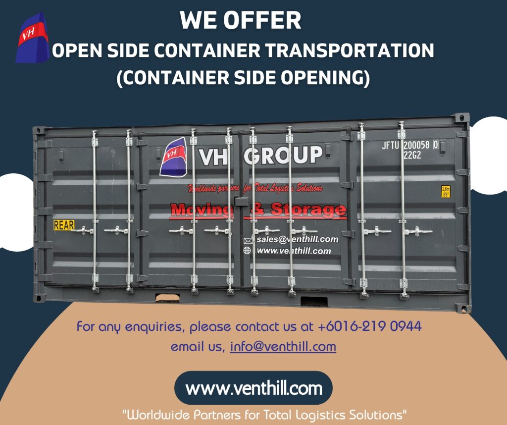 VH Group Now Offering Open Side Container Transportation Services